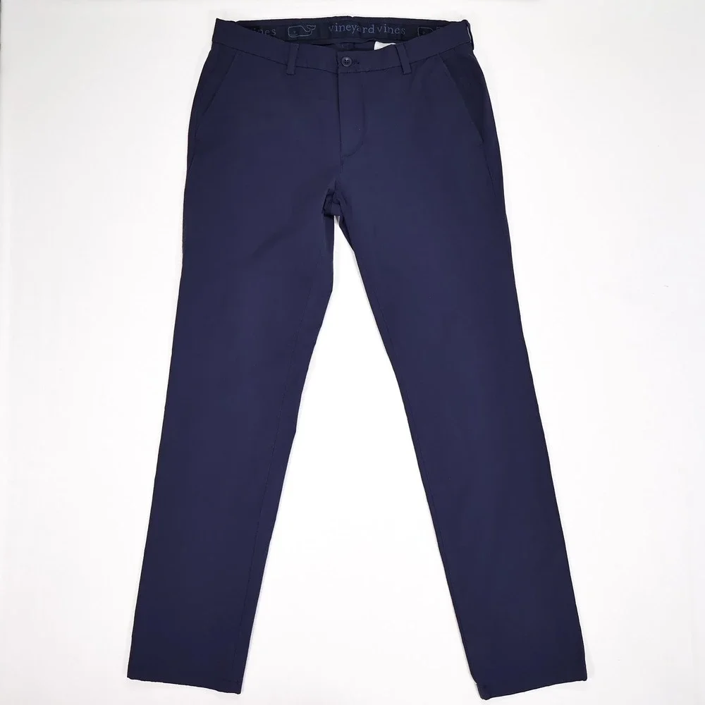 VINEYARD VINES Men's 34x34 Navy Blue On the Go OTG Performance Golf Chino Pants